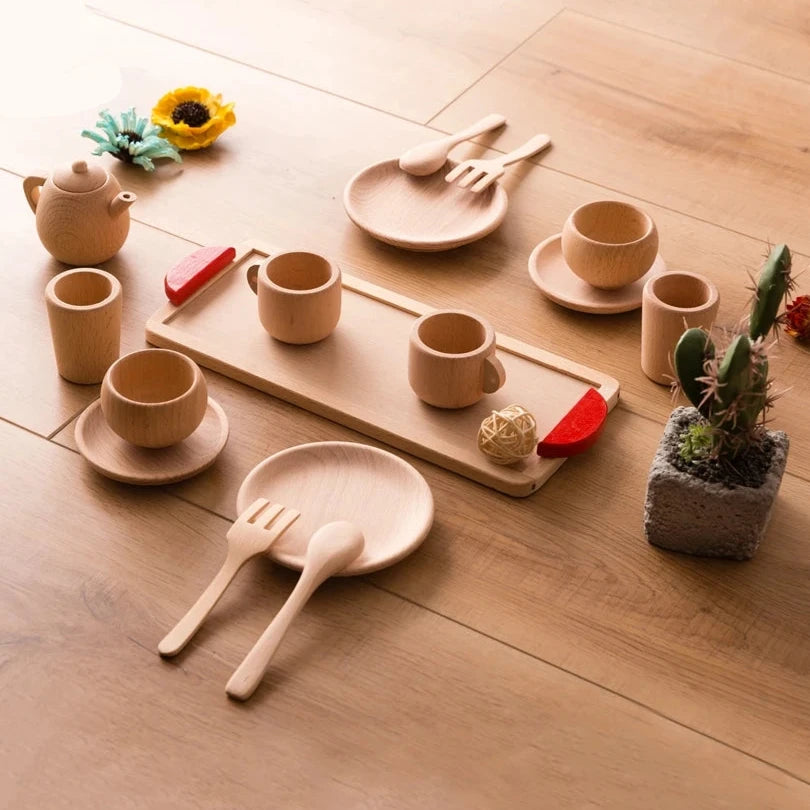 Montessori Wooden Tea Set