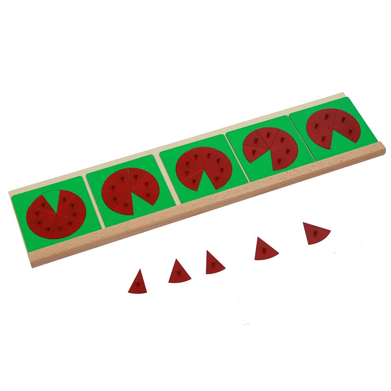 Montessori Metal Fraction Circles With Stands