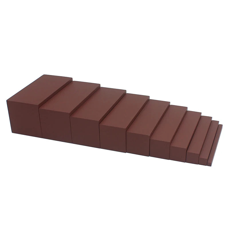 Montessori Wooden Brown Stairs - 10 Steps
