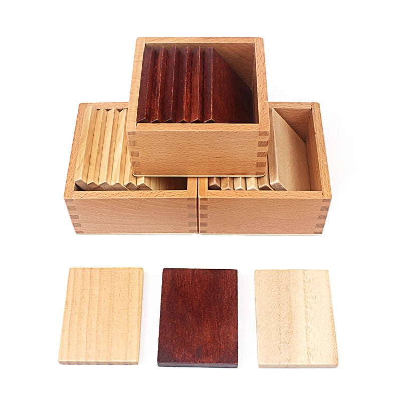 Montessori Sensorial | Baric Tablets with Box