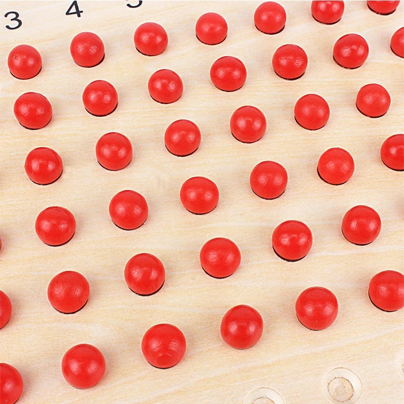 Montessori Wooden Multiplication and Division Bead Board