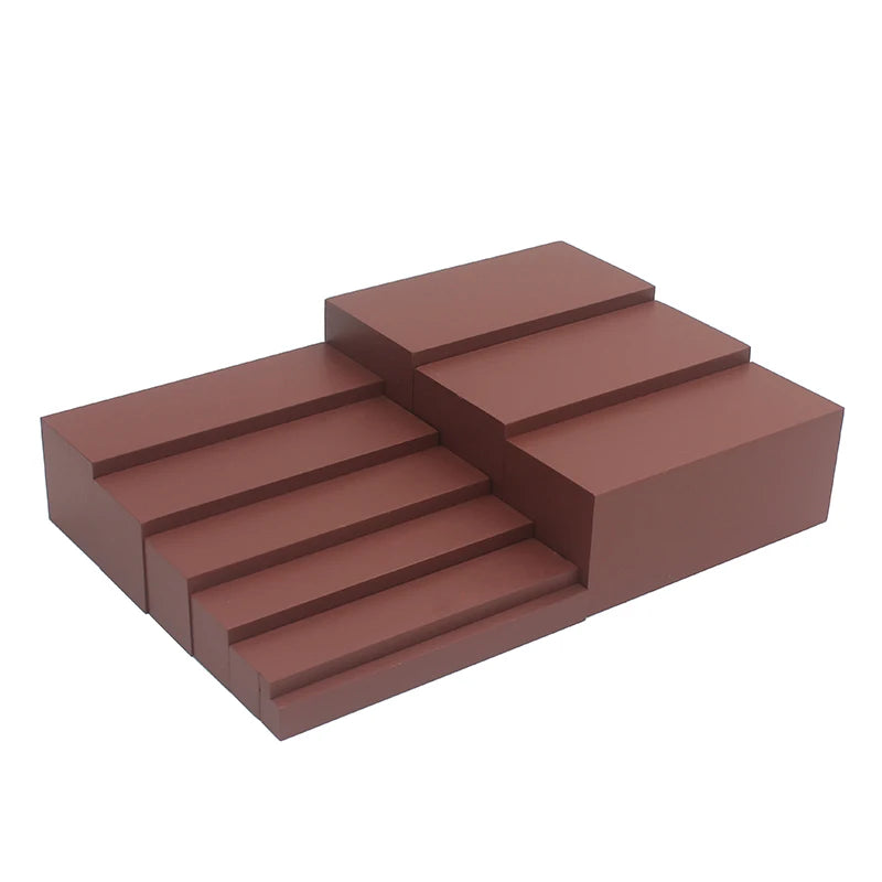 Montessori Wooden Brown Stairs - 10 Steps