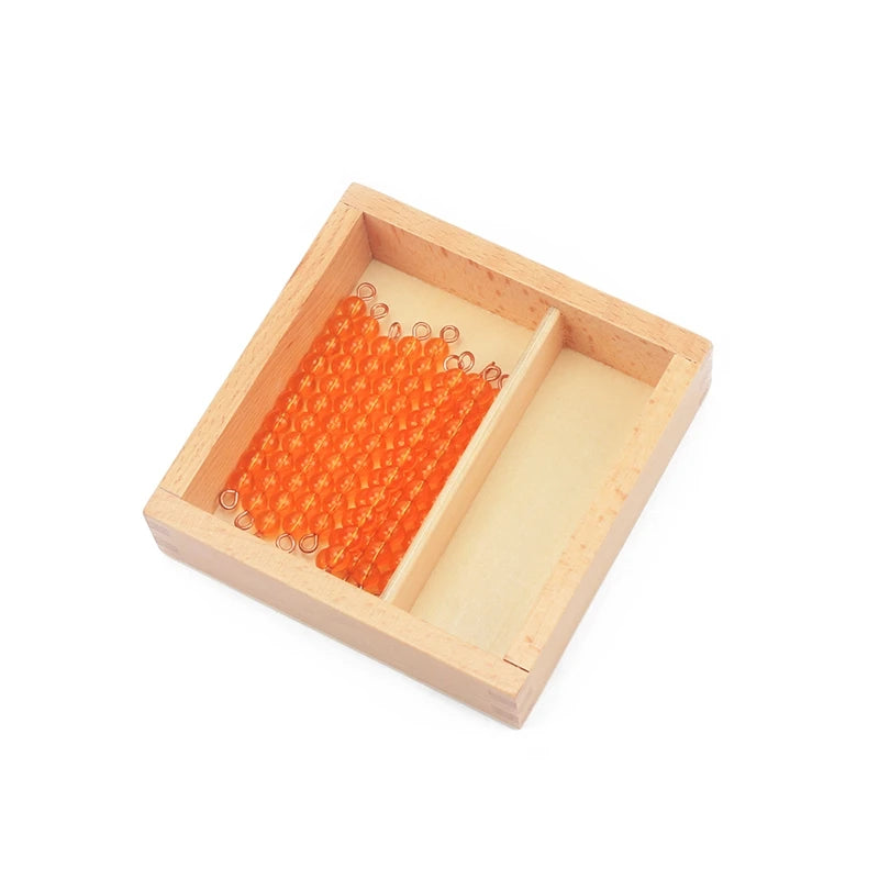 Montessori Bead Bars Wood For Tens Board With Box