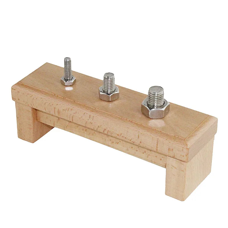 Montessori Wooden Nuts On A Base
