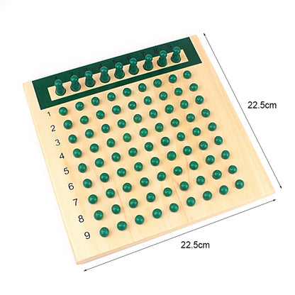 Montessori Wooden Multiplication and Division Bead Board