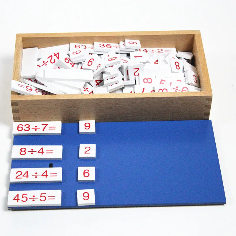 Montessori Divisions Equations and Dividends Box