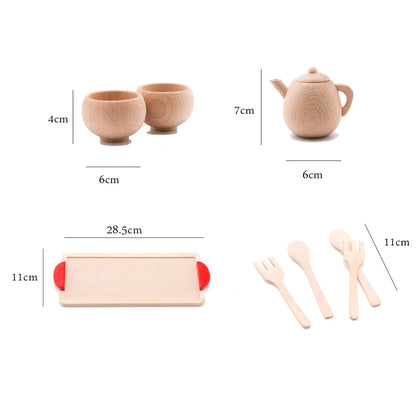 Montessori Wooden Tea Set