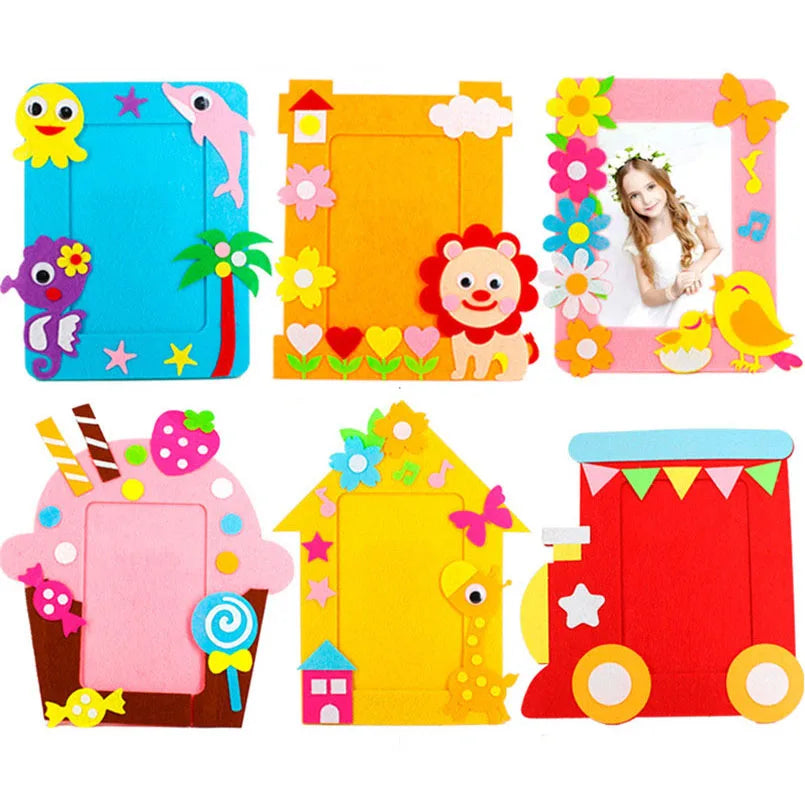 9Pcs Cartoon Animal Photo Frame Set