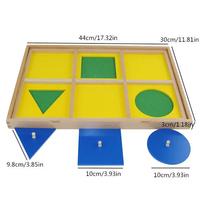 Montessori Geometric Demonstration Tray