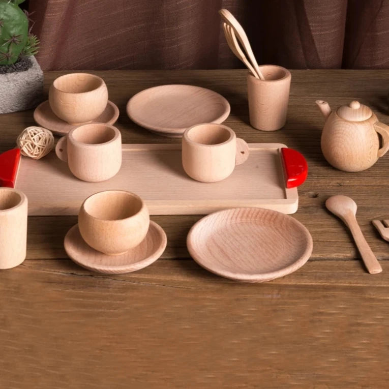 Montessori Wooden Tea Set