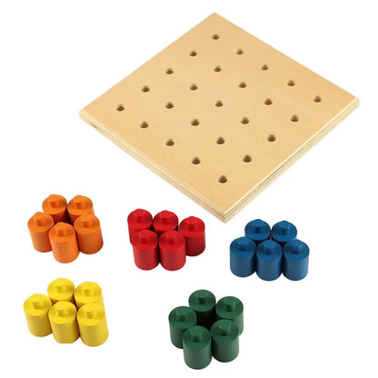 Montessori Wooden Peg Board