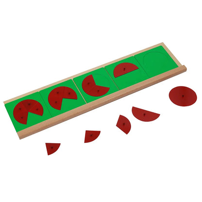 Montessori Metal Fraction Circles With Stands