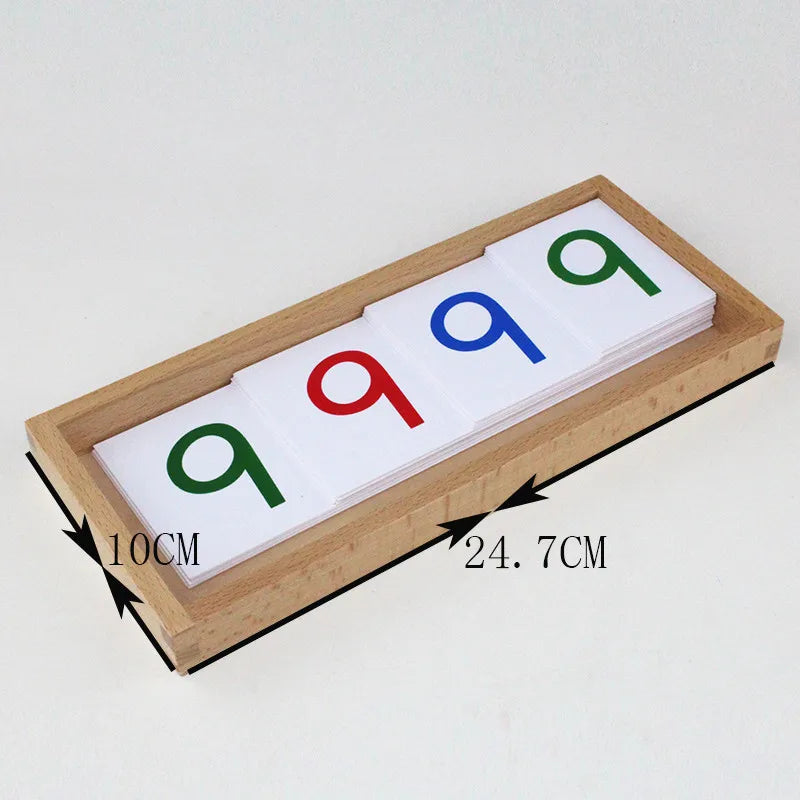Montessori Large PVC Number Cards With Box 1-9000