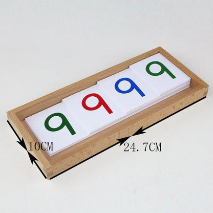 Montessori Large PVC Number Cards With Box 1-9000