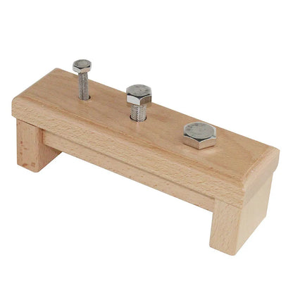 Montessori Wooden Screw On A Base