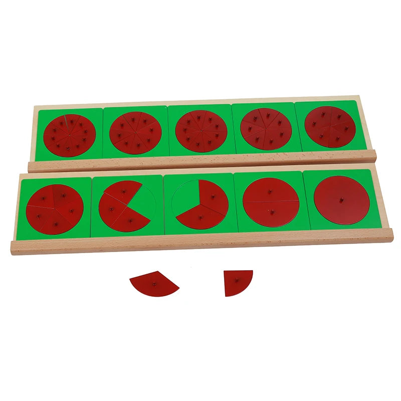 Montessori Metal Fraction Circles With Stands