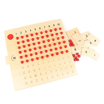 Montessori Wooden Multiplication and Division Bead Board