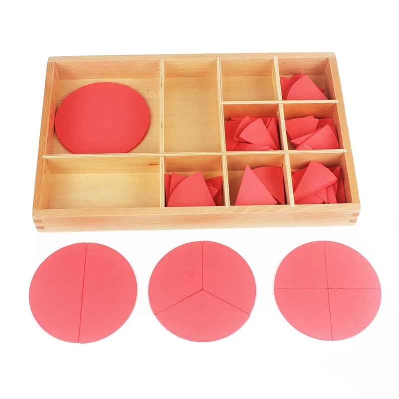 Montessori Cut-Out Fraction Circles 1-10