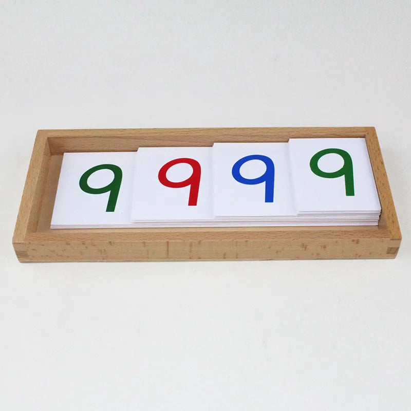 Montessori Large PVC Number Cards With Box 1-9000
