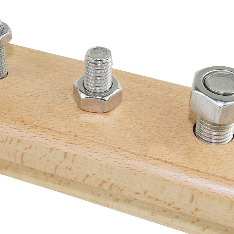 Montessori Wooden Nuts On A Base