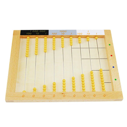 Montessori Wooden Flat Bead Frame