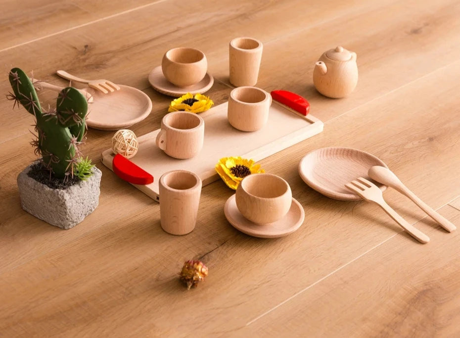 Montessori Wooden Tea Set