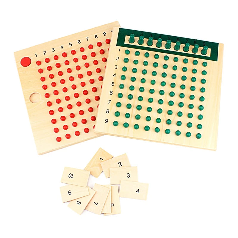 Montessori Wooden Multiplication and Division Bead Board