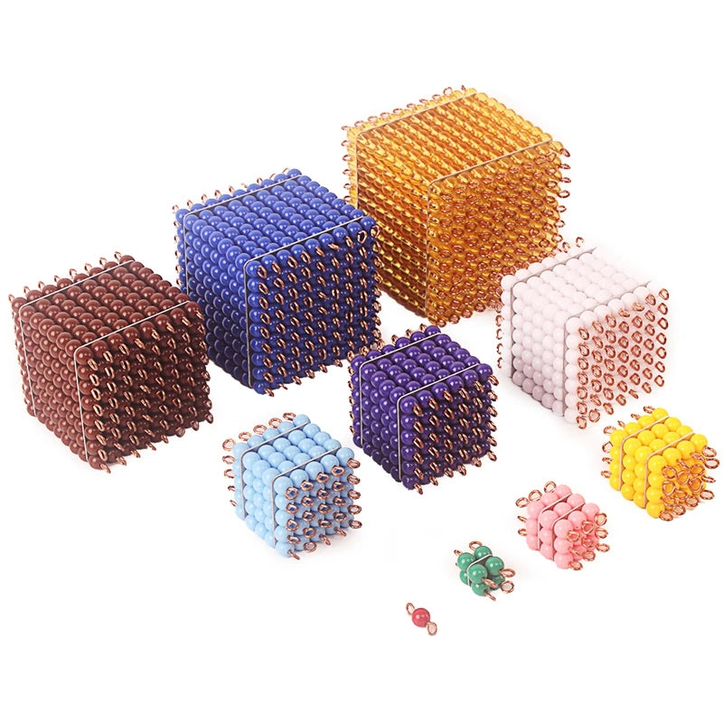 Montessori Colored Beads Cubes