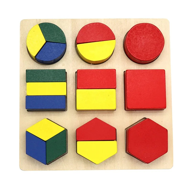 Montessori Assembly Geometric Shape Tray