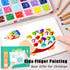 kids finger painting