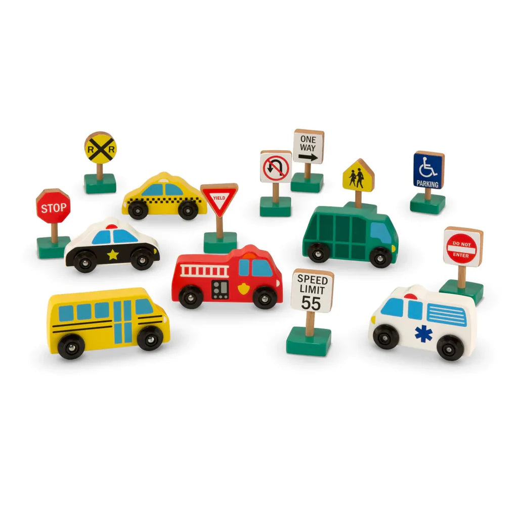 Car set with Traffic Sign Boards