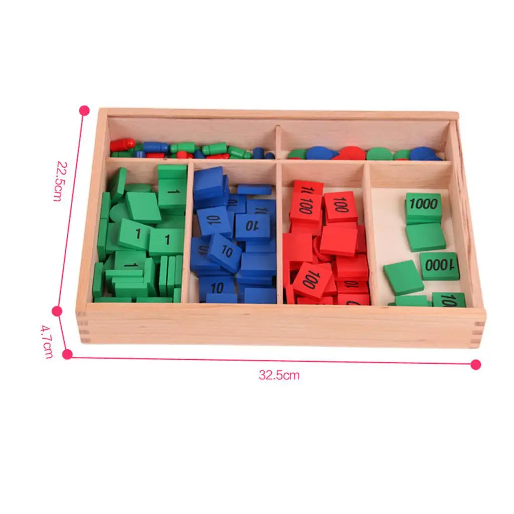 Montessori Wooden Stamp Game