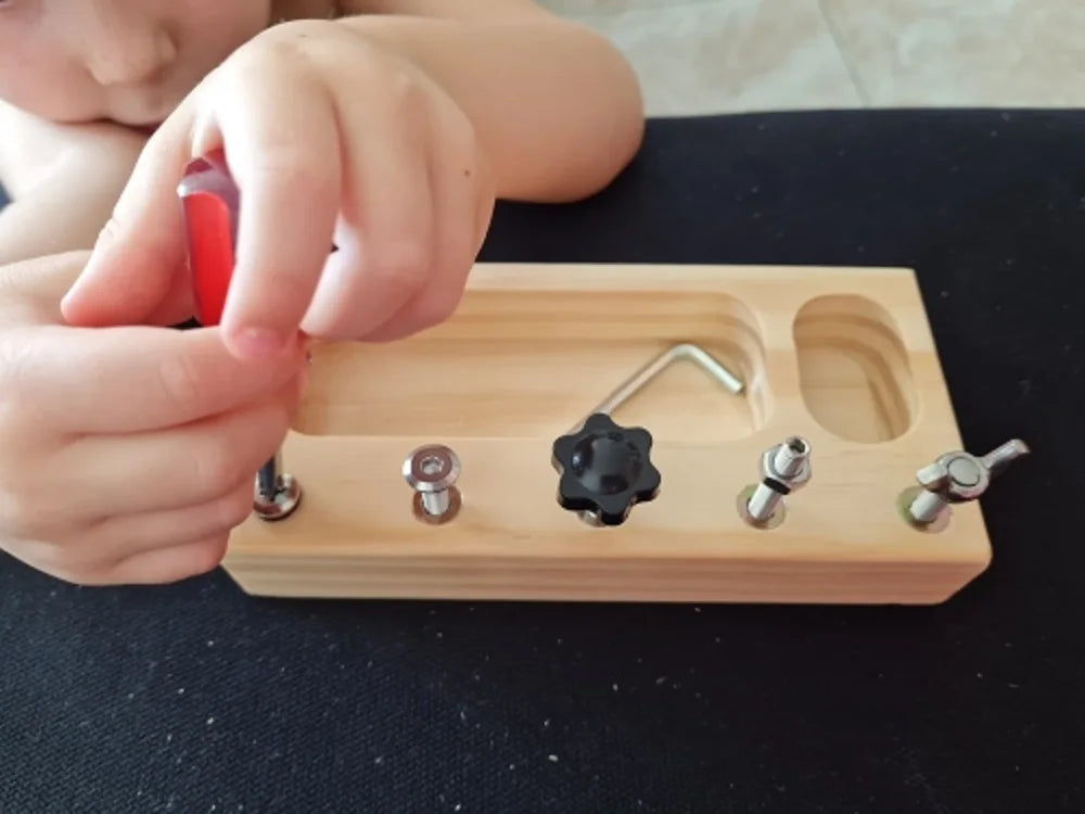 Montessori Busy Board Screw Bolt Set
