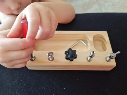 Montessori Busy Board Screw Bolt Set