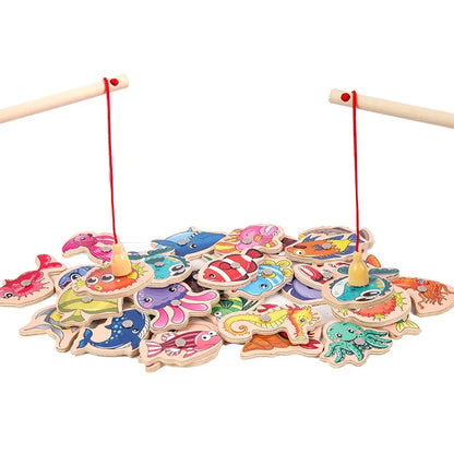 Wooden Magnetic Fishing Game