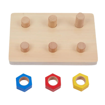 Montessori Nuts and Bolts Board