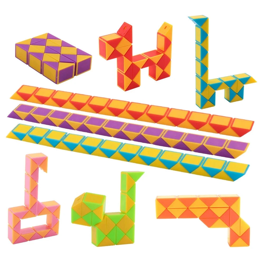 Folding Magic Snake Ruler Puzzle