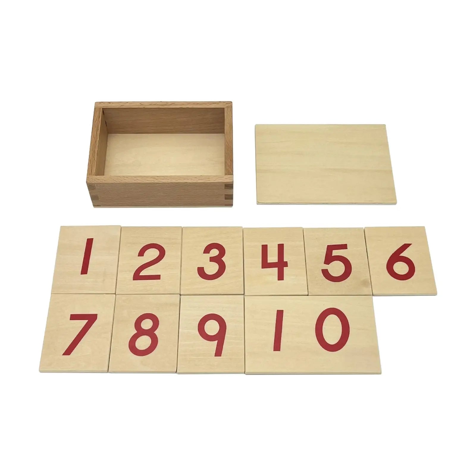 Montessori Wooden Number Cards 1-10