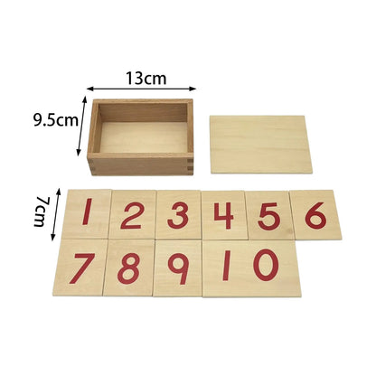 Montessori Wooden Number Cards 1-10