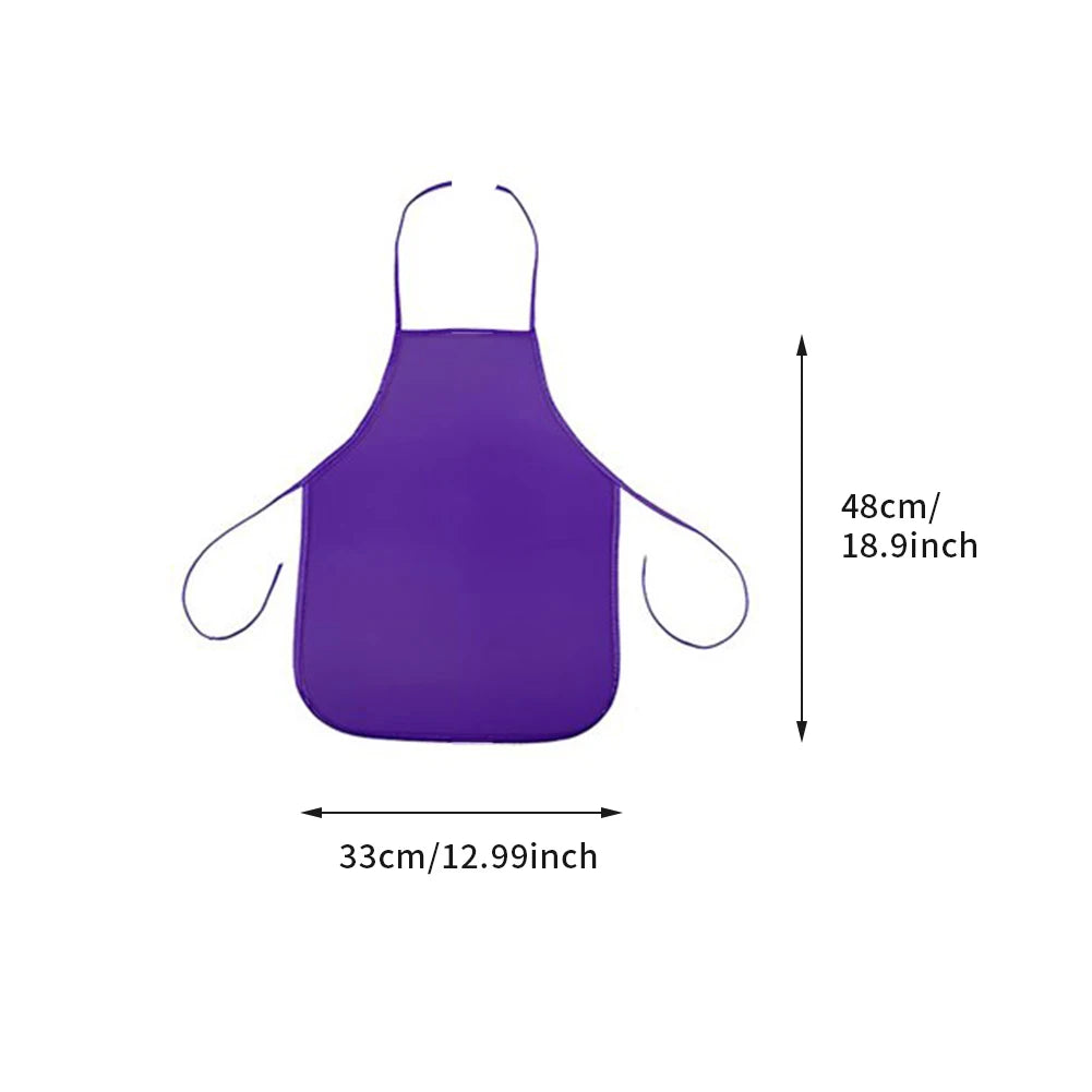 12pcs Kids Non-woven Waterproof Apron