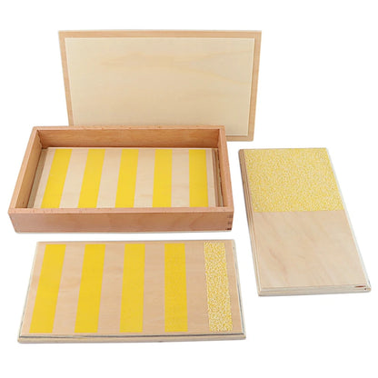 Montessori Rough &amp; Smooth Boards with Wooden Box