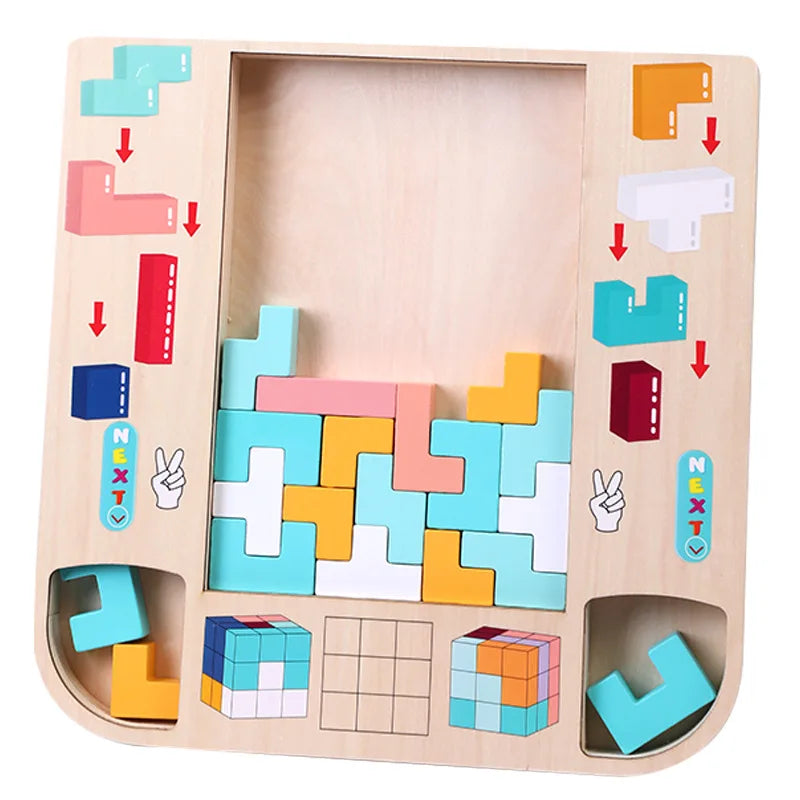 Montessori Wooden Tetris