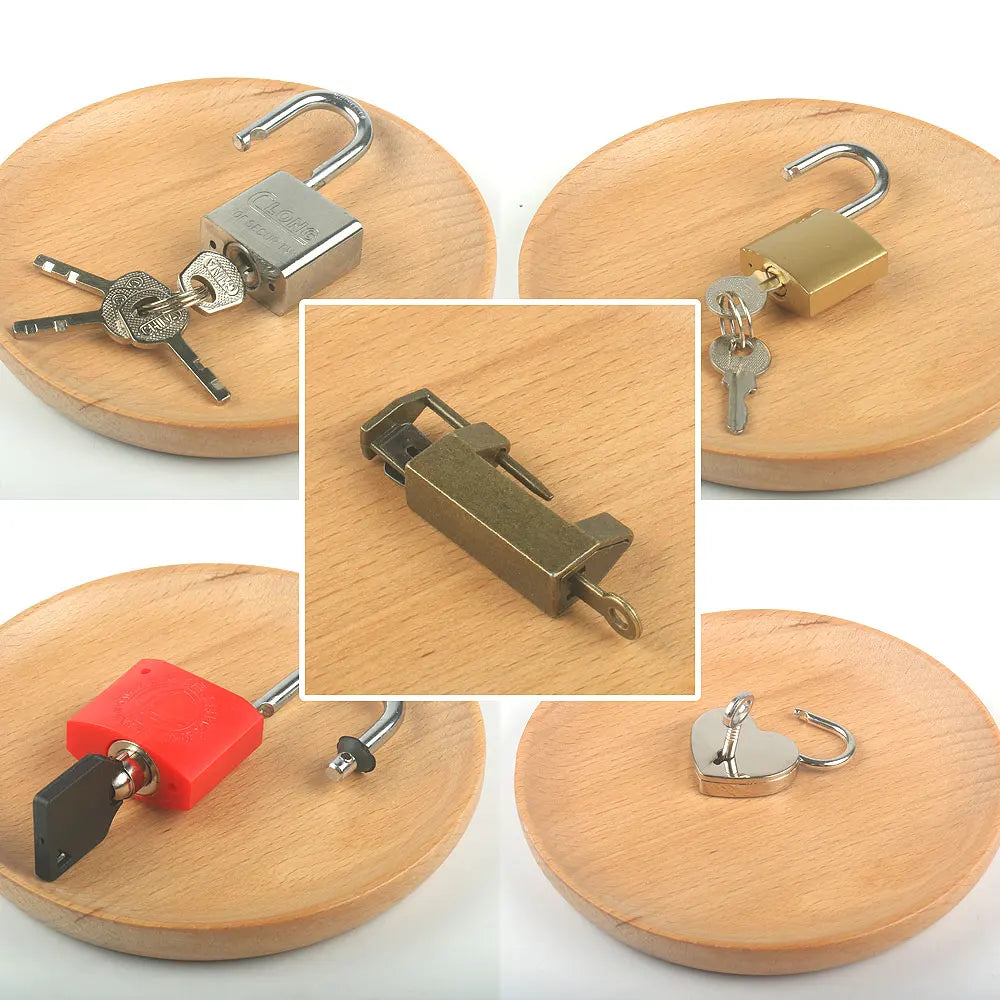 Practical Life Materials | Montessori Locks and Keys with Tray