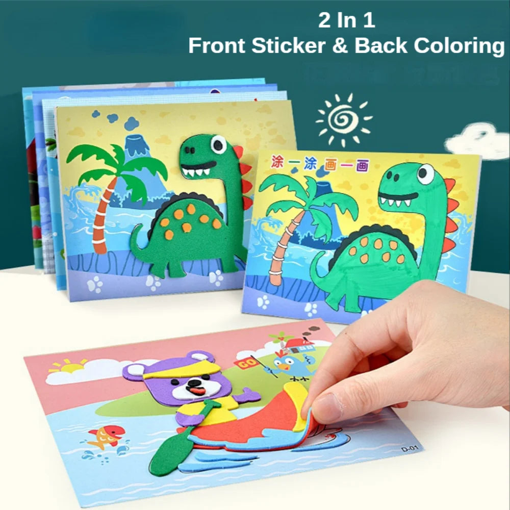 10Pcs 3D EVA Foam Sticker Puzzle