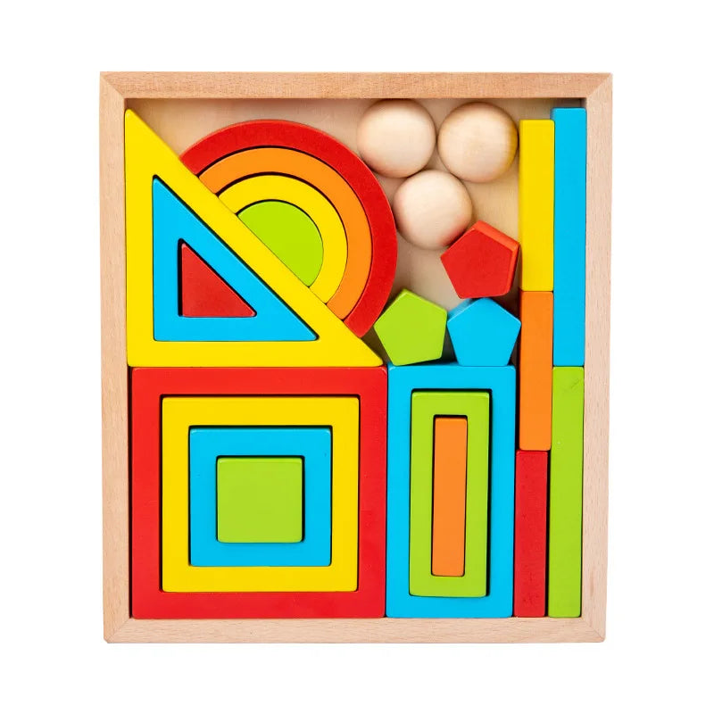 Montessori Rainbow Stacking Blocks