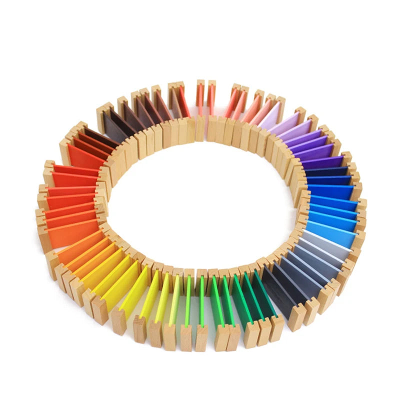 Montessori Sensorial | Wooden Color Tablets with Box