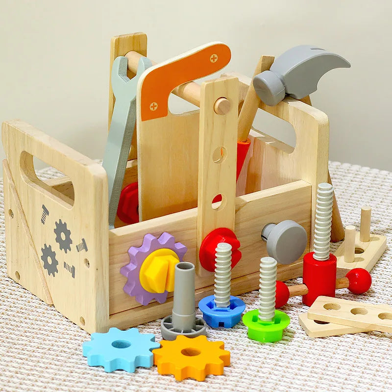 Wooden Toolbox Play Set