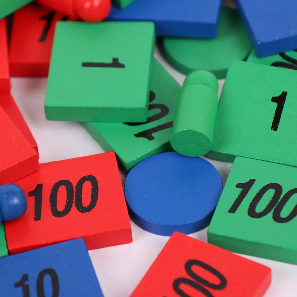 Montessori Wooden Stamp Game