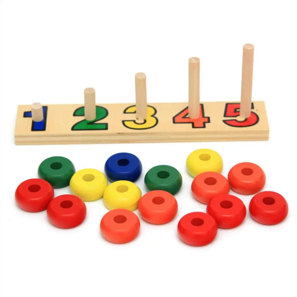 Montessori Wooden Abacus Stacker