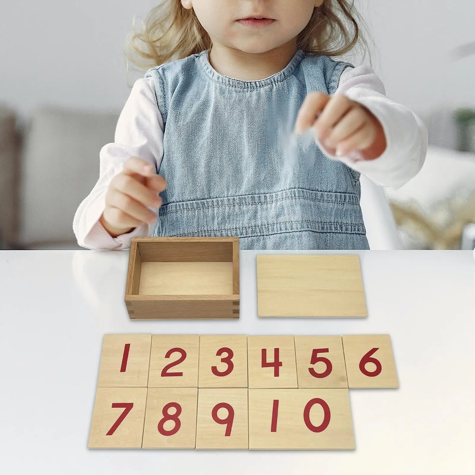 Montessori Wooden Number Cards 1-10